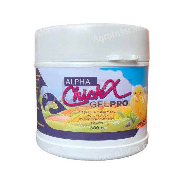 Alpha ChickX Gel Pro 600g (Csibe zselé 10.000 csirkének)