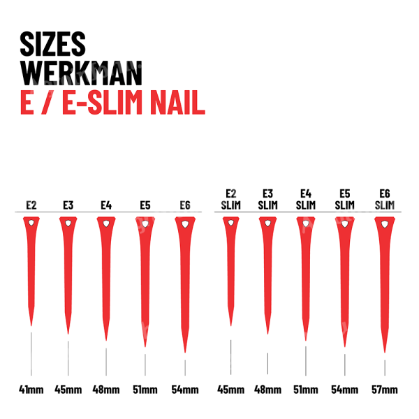 WERKMAN patkószeg  E 6 / 250db ( 54 mm )