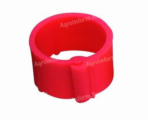 Baromfi jelőlőgyűrű 12 mm piros 25 db
