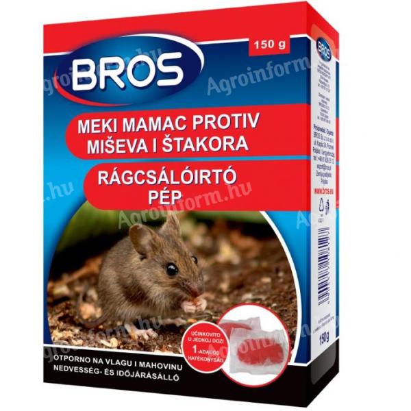 Bros Rágcsálóirtó pép 150 g 29 ppm