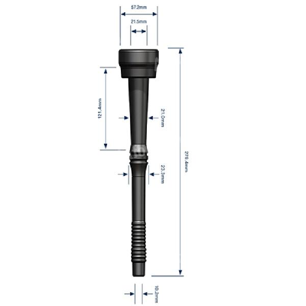 Kehelygumi 21,5mm Westfalia Delaval 140x20x38mm