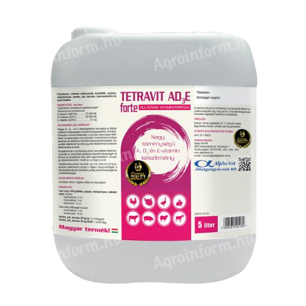 Tetravit Ad3e Forte Sol. 5 L