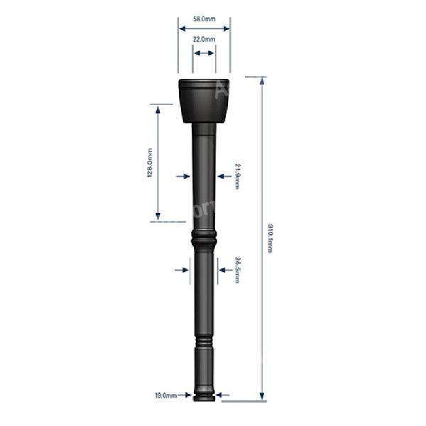 Kehelygumi 20mm Delaval 310x13x22mm