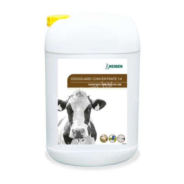 Iodoguard Concentrate 1:4 - tőgyfertőtlenítő 20 liter kannában