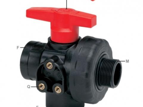 3 állású golyóscsap 5/4"KBB nem elzáró 3 állású golyóscsap 5/4"KBB nem elzáró