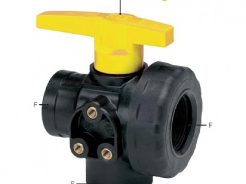 3 állású golyóscsap 5/4" NPT BBB elzáró 3 állású golyóscsap 5/4" NPT BBB elzáró