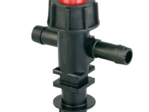 1 állású 2 utas szórófej 13mm-es tömlőre csepegésgátlóval 1 állású 2 utas szórófej 13mm-es tömlőre csepegésgátlóval