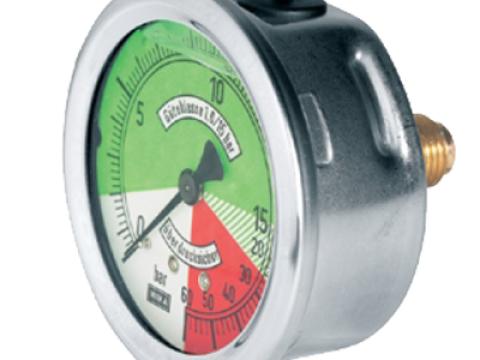 Nyomásmérő óra 0-15/60 bar