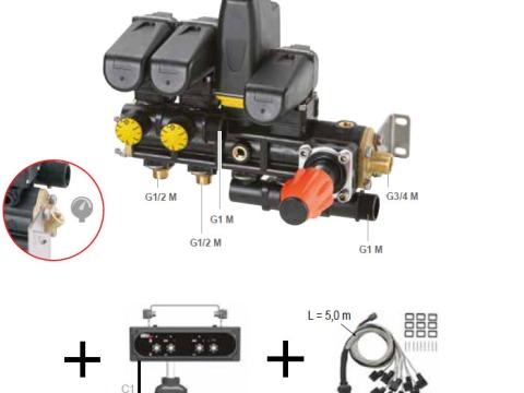 KIT PILOT elektromos vezérlő készlet 2 szelep 40 bar KIT PILOT elektromos vezérlő készlet 2 szelep 40 bar