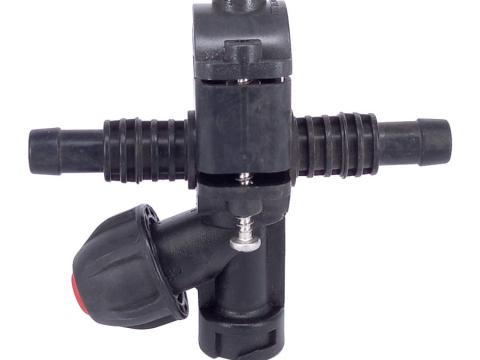 1 állású 2 utas szórófej 13mm-es tömlőre 3/4" kengyellel Twistloc 1 állású 2 utas szórófej 13mm-es tömlőre 3/4" kengyellel Twistloc