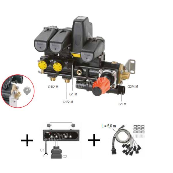 KIT PILOT elektromos vezérlő készlet 2 szelep 40 bar