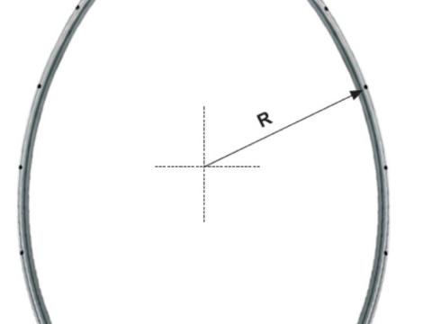 Cső ívre hajlított r=700 1/2"K Cső ívre hajlított r=700 1/2"K