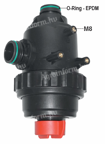 16M Szívószűrő szeleppel AF6 180 l/p