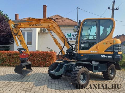 Hyundai R55W-9A Gumikerekes kotró