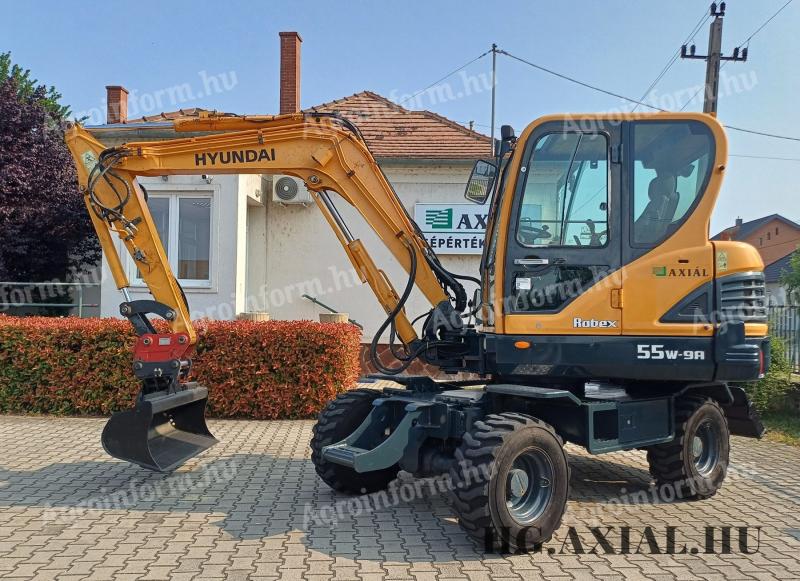 Hyundai R55W-9A Gumikerekes kotró