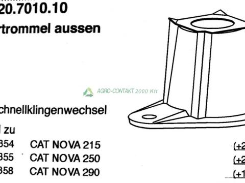 Eredeti ,gyári Pöttinger CAT nova fűkasza szélső dob Eredeti ,gyári Pöttinger CAT nova fűkasza szélső dob