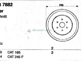 Eredeti ,gyári Pöttinger CAT 185 kasza csúszótányér