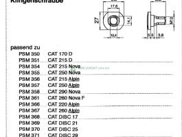 Eredeti ,gyári Pöttinger CAT fűkasza késtartócsavar
