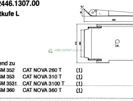 Eredeti ,gyári Pöttinger CAT fűkasza vont.csúszótalp