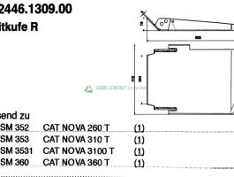Eredeti ,gyári Pöttinger CAT Nova vont. csúszótalp
