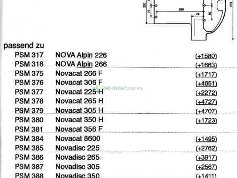 Eredeti ,gyári Pöttinger Novacat fűkasza csúszótalp Eredeti ,gyári Pöttinger Novacat fűkasza csúszótalp
