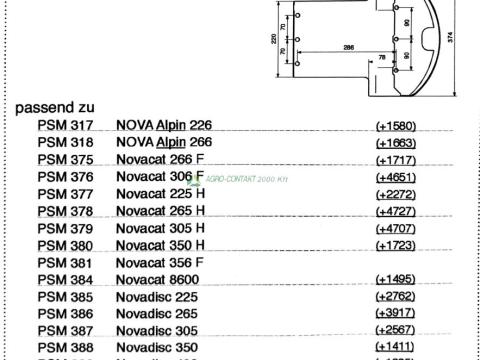 Eredeti ,gyári Pöttinger Novacat Novadisc csúszótalp Eredeti ,gyári Pöttinger Novacat Novadisc csúszótalp