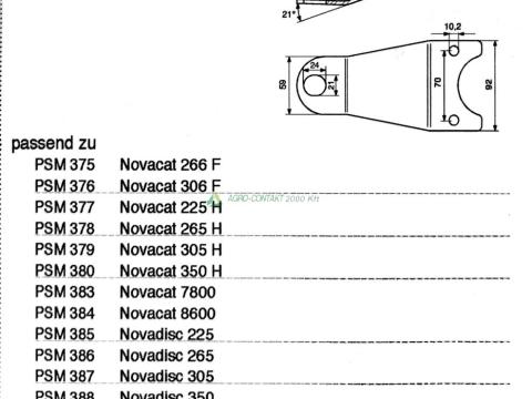 Eredeti ,gyári Pöttinger Novacat Novadisc fűkasza késtartó Eredeti ,gyári Pöttinger Novacat Novadisc fűkasza késtartó