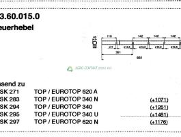 Eredeti ,gyári Pöttinger Top Eurotop rugótartó kar