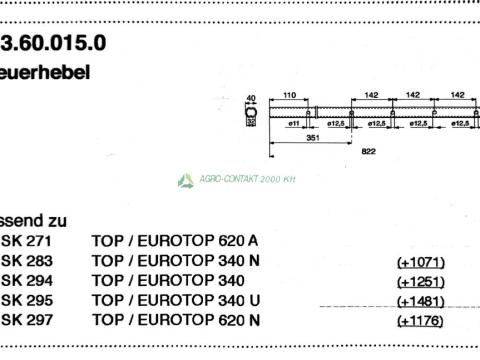 Eredeti ,gyári Pöttinger Top Eurotop rugótartó kar Eredeti ,gyári Pöttinger Top Eurotop rugótartó kar
