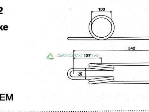 Eredeti ,gyári Pöttinger Vitasem vetőgép magtakaró pálca