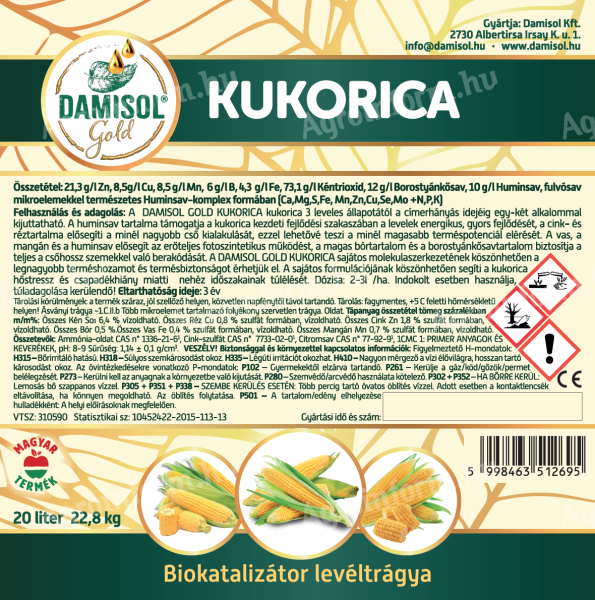 DAMISOL GOLD KUKORICA 20 L