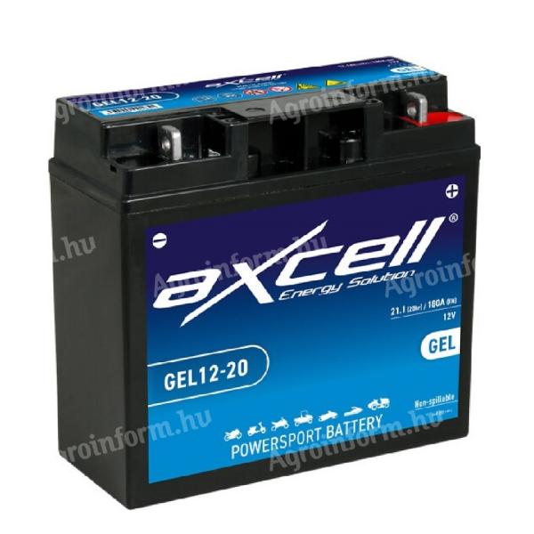 AXCELL indítóakkumulátor 12V-20A (118120068/0 helyettesítő)