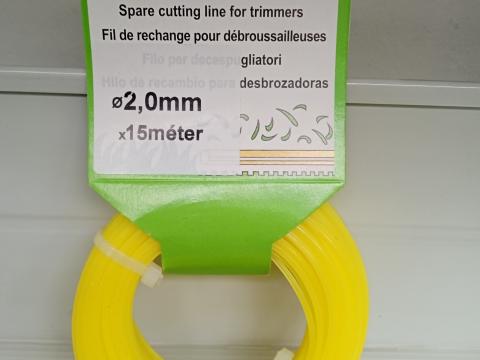 DAMIL 2,0x15 SÁRGA SZÖGLETES DAMIL 2,0x15 SÁRGA SZÖGLETES