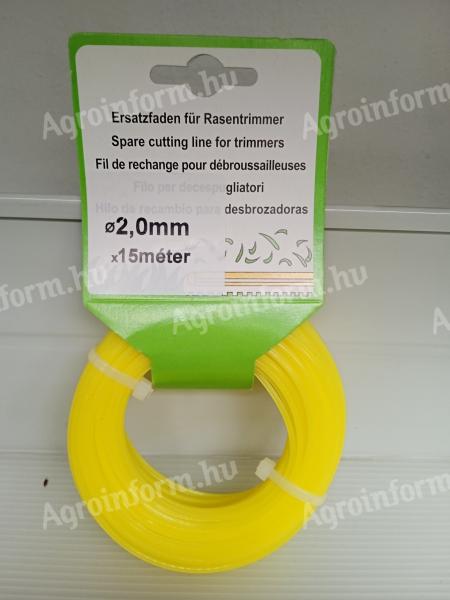 DAMIL 2,0x15 SÁRGA SZÖGLETES