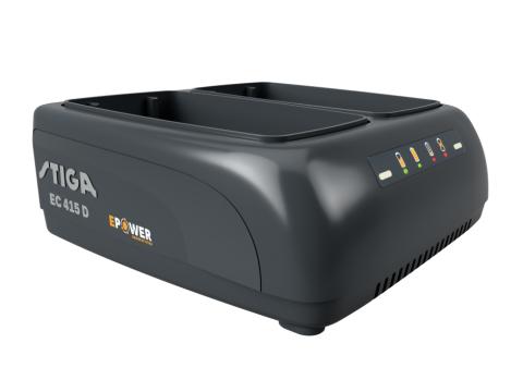 STIGA dupla akkumulátortöltő EC 415D STIGA dupla akkumulátortöltő EC 415D