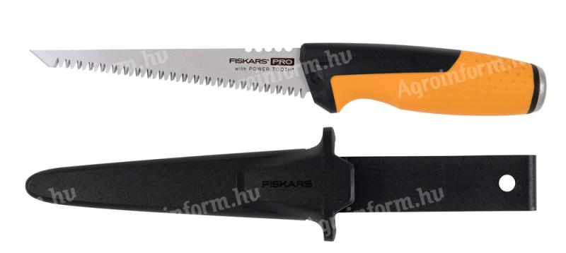 FISKARS PowerTooth gipszkarton fűrész tokkal, 8 tpi