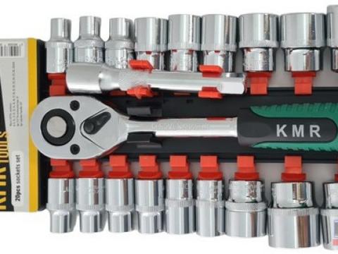 Dugókulcs készlet 1/2" 20 db-os Dugókulcs készlet 1/2" 20 db-os