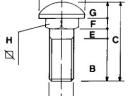 Kerékcsavar M16x1,5- 45, 8.8 négylaptövű kerekfejű