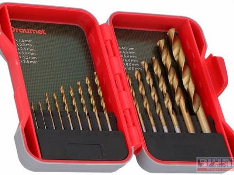 Csigafúró készlet 15 részes 1,5-10 Csigafúró készlet 15 részes 1,5-10