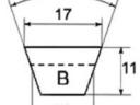 Ékszíj 17x1120 Li BX Continental