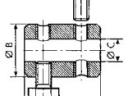 Bowden vég DN 2,5 kétoldali rögzítéssel