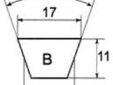 Ékszíj 17x1142 Li Continental