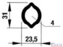 Kardáncső 23,5x31 citrom belső