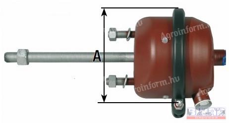 Pótkocsi légfékhenger 12&quot; (DN-150)