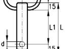 Csapszeg DN30x165 