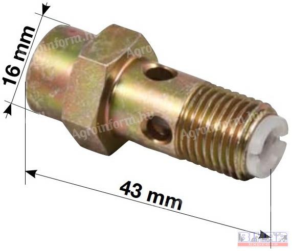 Áteresztő csavar M14x1,5 szűrővel