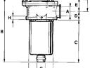 Hidraulikaszűrő kpl. visszatérő ágba 1&quot;, 90 µm