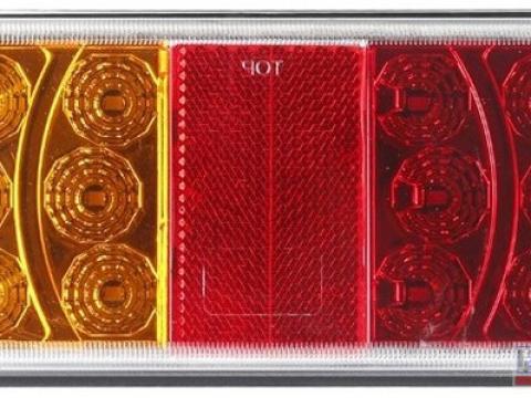 Hátsó lámpa 165x80x35 bal oldali, 15 Led