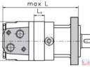 Hidromotor 80cm³, DN-32, oldalsó csatlakozással