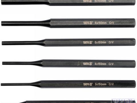 Csapszegkiütő készlet 6 db-os 